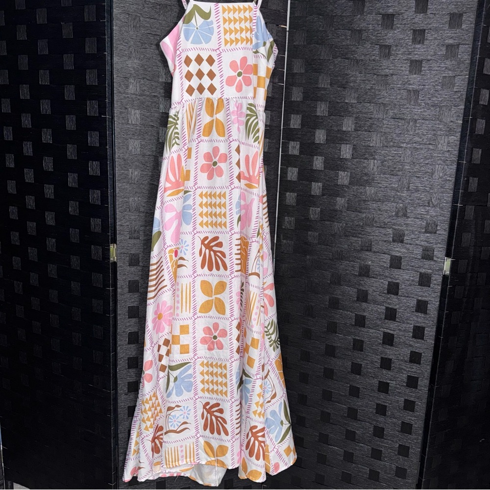 Colorful Patchwork Maxi Dress